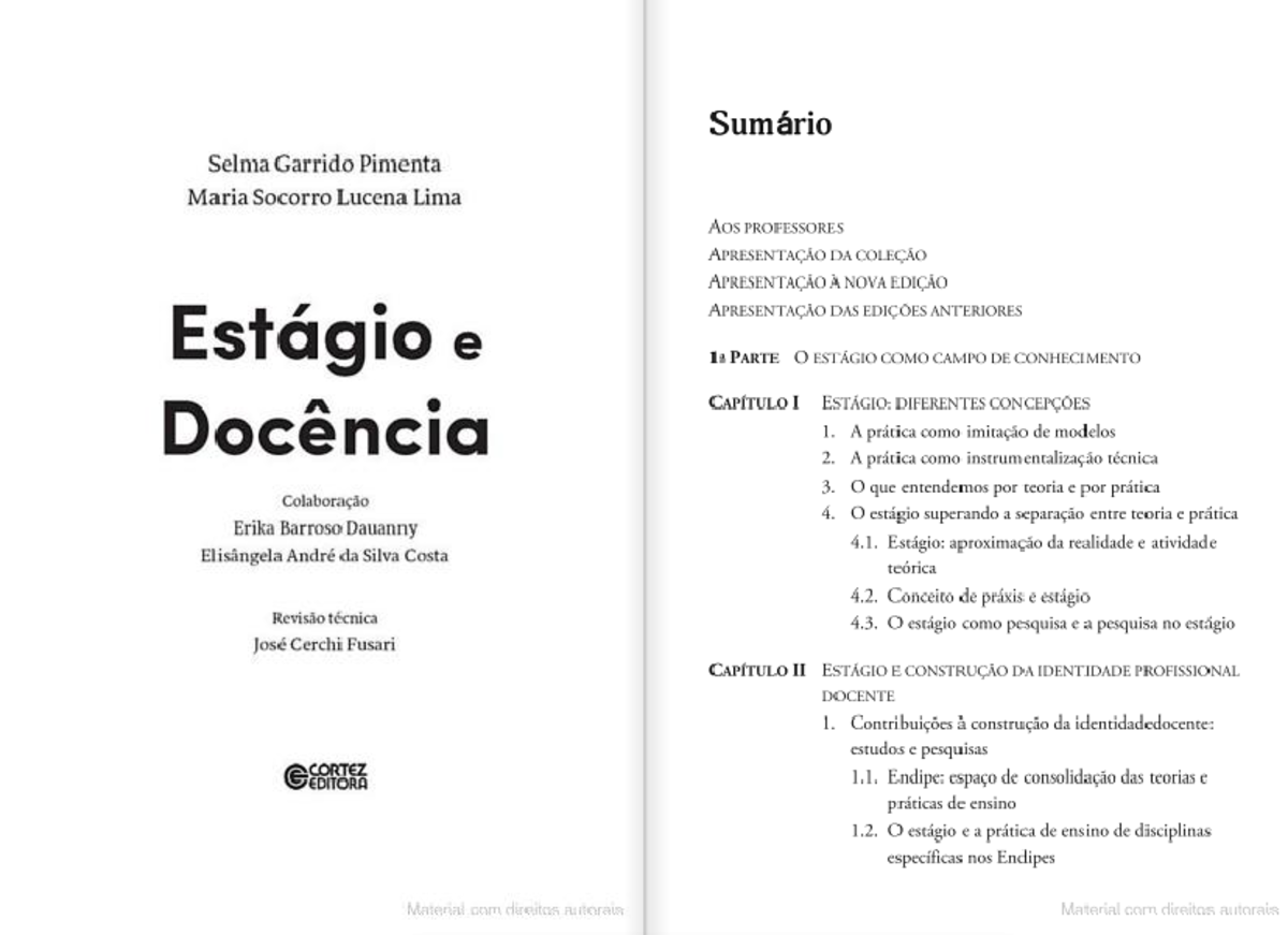 Análise do Texto 1 de Selma Garrido Pimenta - Studocu