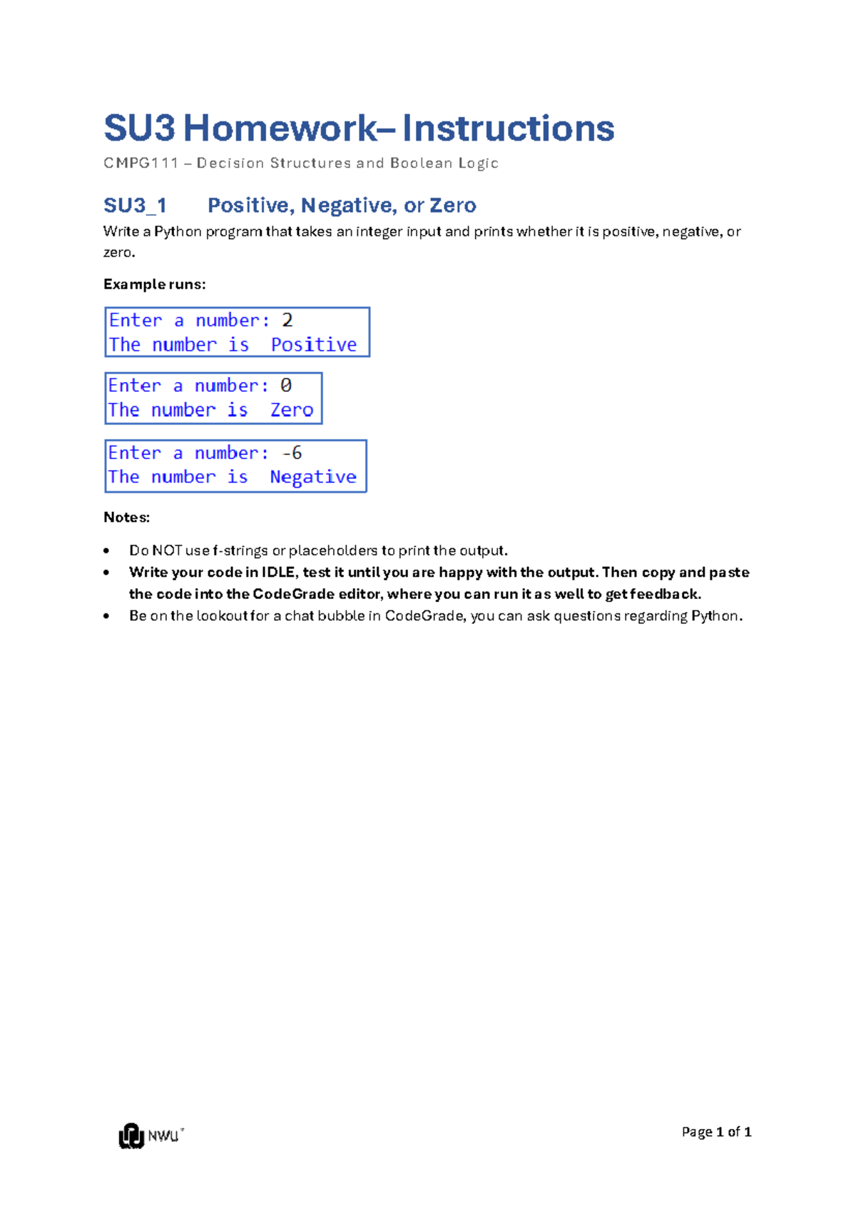 SU3 Homework+instructions - Page 1 of 1 SU3 Homework– Instructions ...