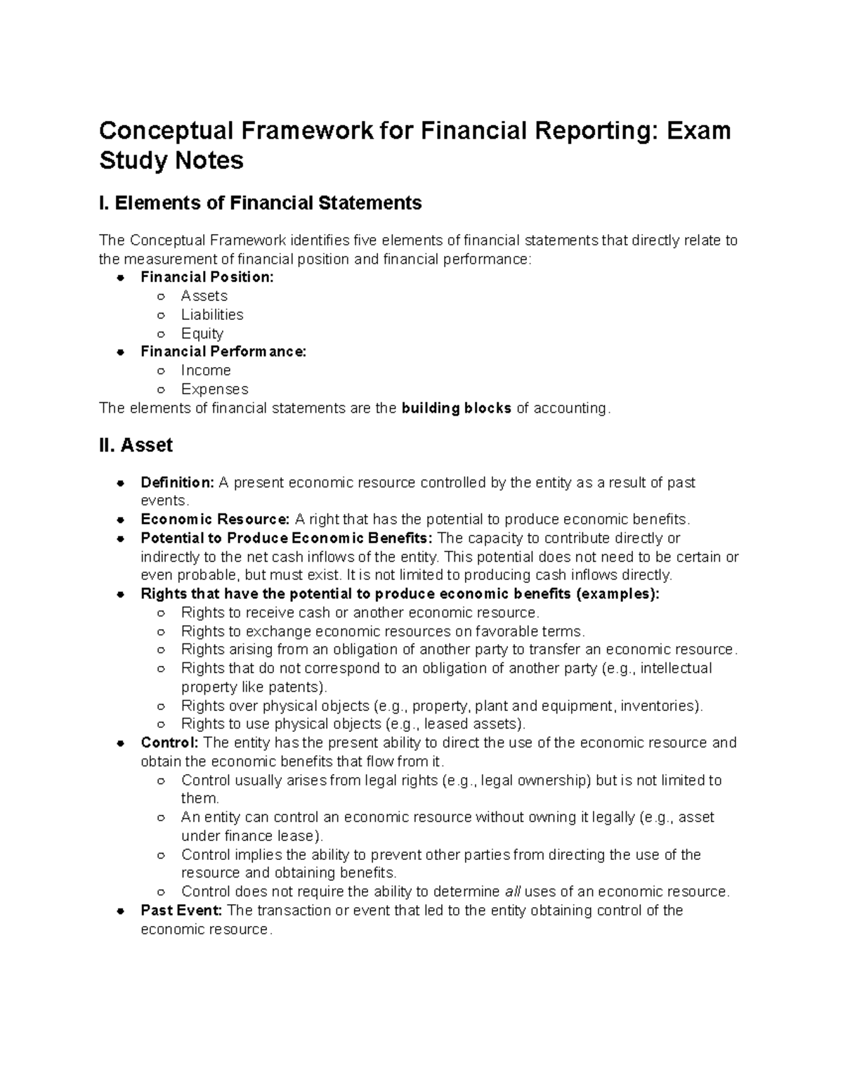 Revised CF (Chapter 4) - Financial Reporting Exam Study Notes - Studocu