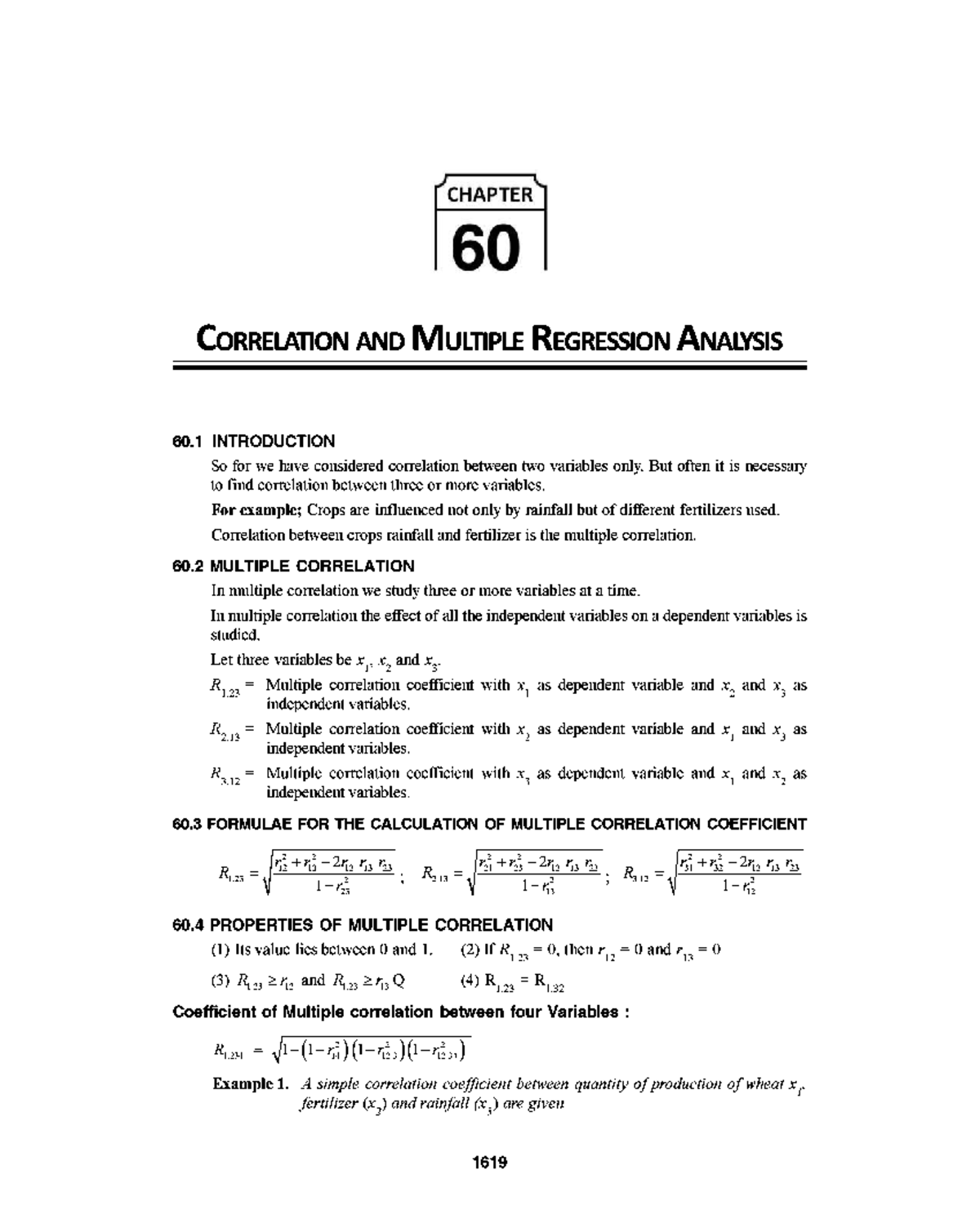 CHAPTER 60: Correlation & Multiple Regression Analysis (ENGR 101) - Studocu