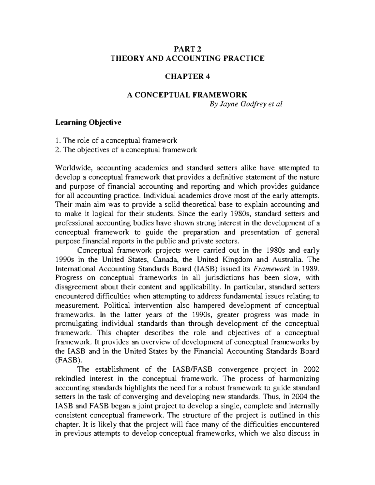 Accounting Theory and Practice: Chapter 4 - A Conceptual Framework ...