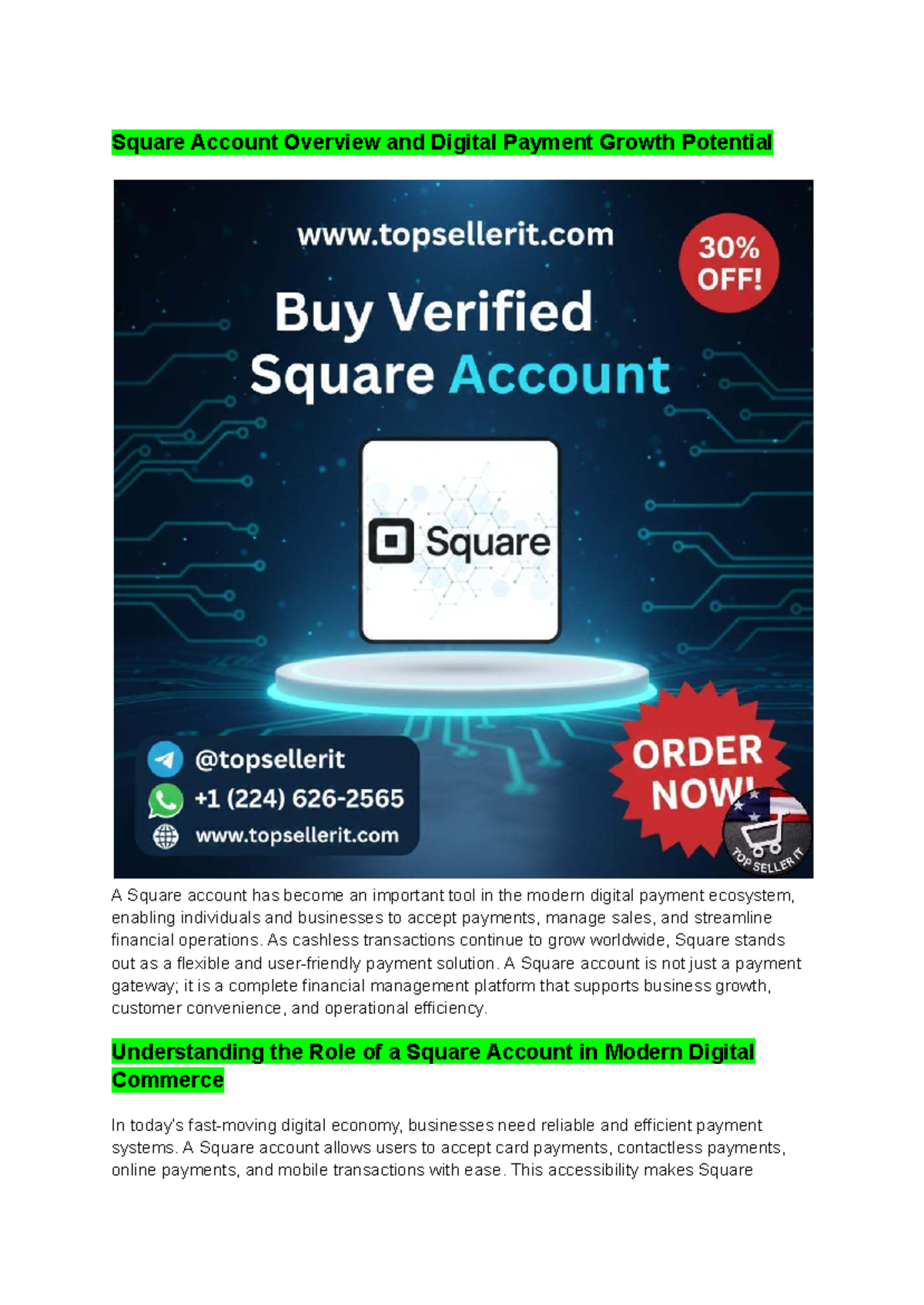 Square Account Overview: Unlocking Digital Payment Growth Potential ...