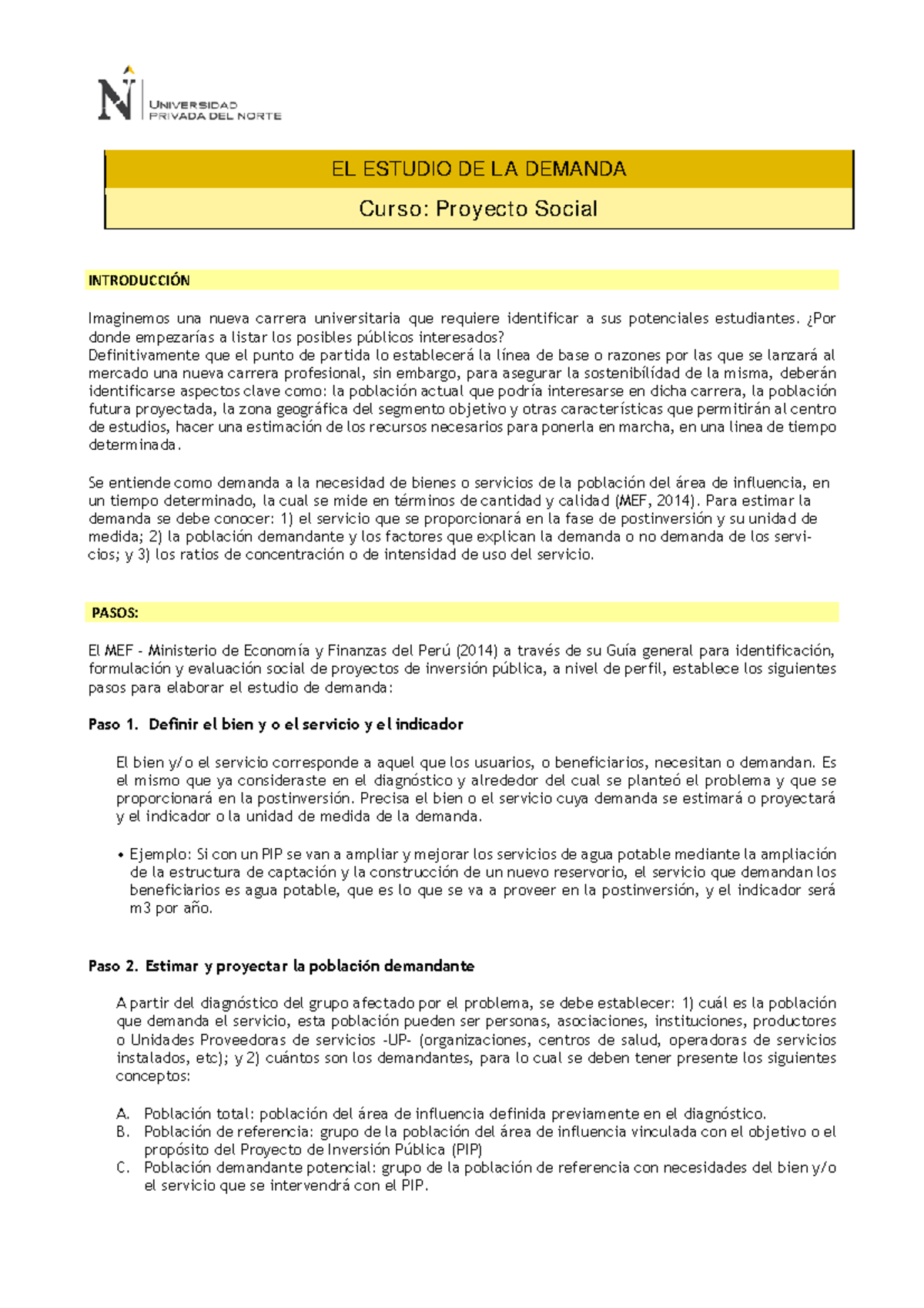 Estudio de Demanda para Proyecto Social UPN - Examen Final - Document Preview
