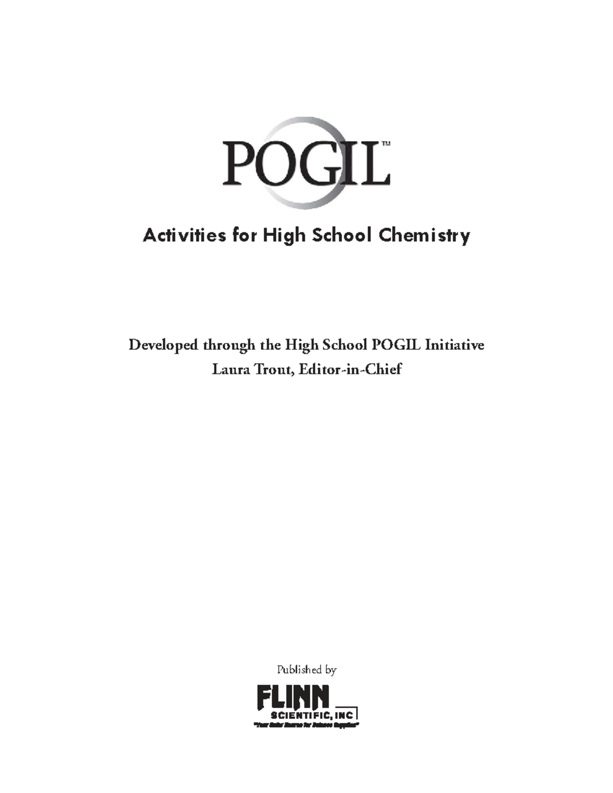 POGIL Activities for High School Chemistry (HSPI) - Studocu