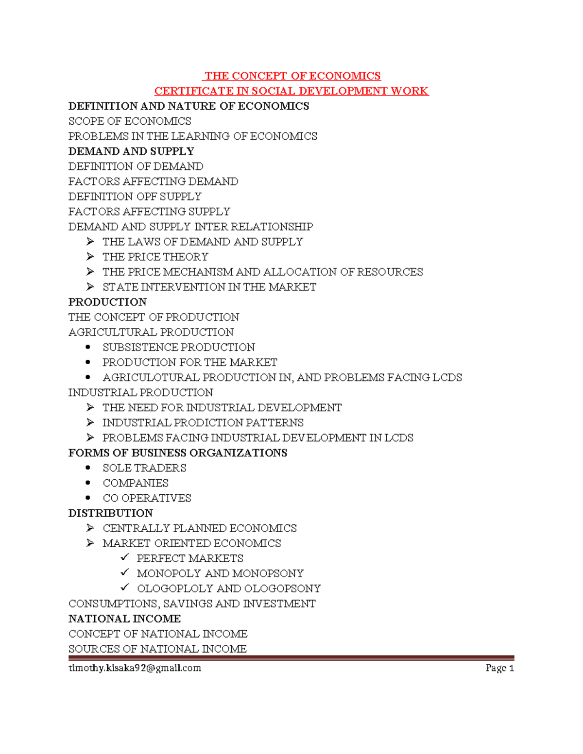 Economics 101: Comprehensive Lecture Notes on Key Concepts and Theories ...