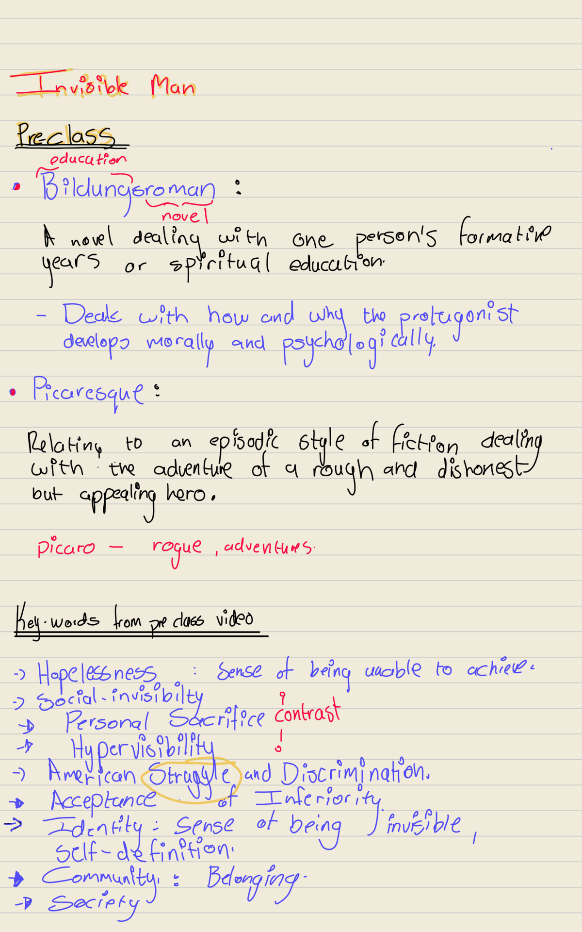 Invisible Man: A Study Guide for ENG 101 Final Exam - Studocu