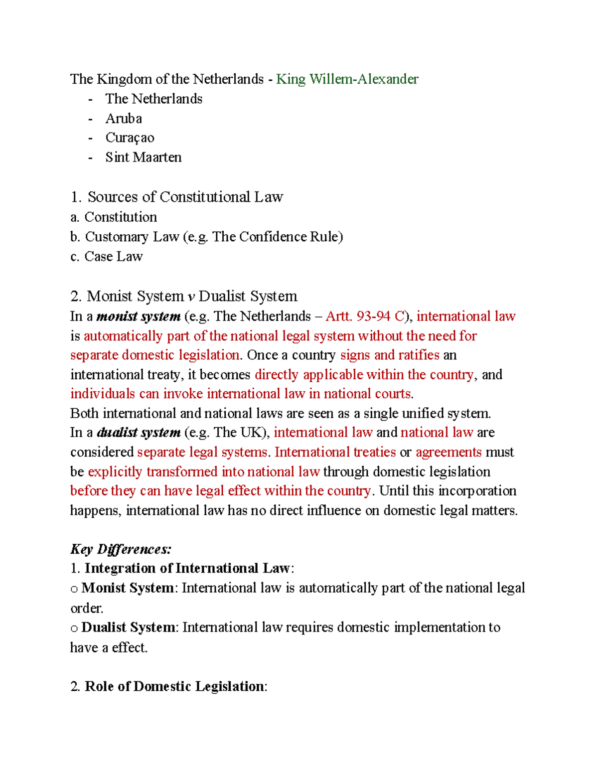 Constitutional Law Overview: The Netherlands and Its Legal Systems ...