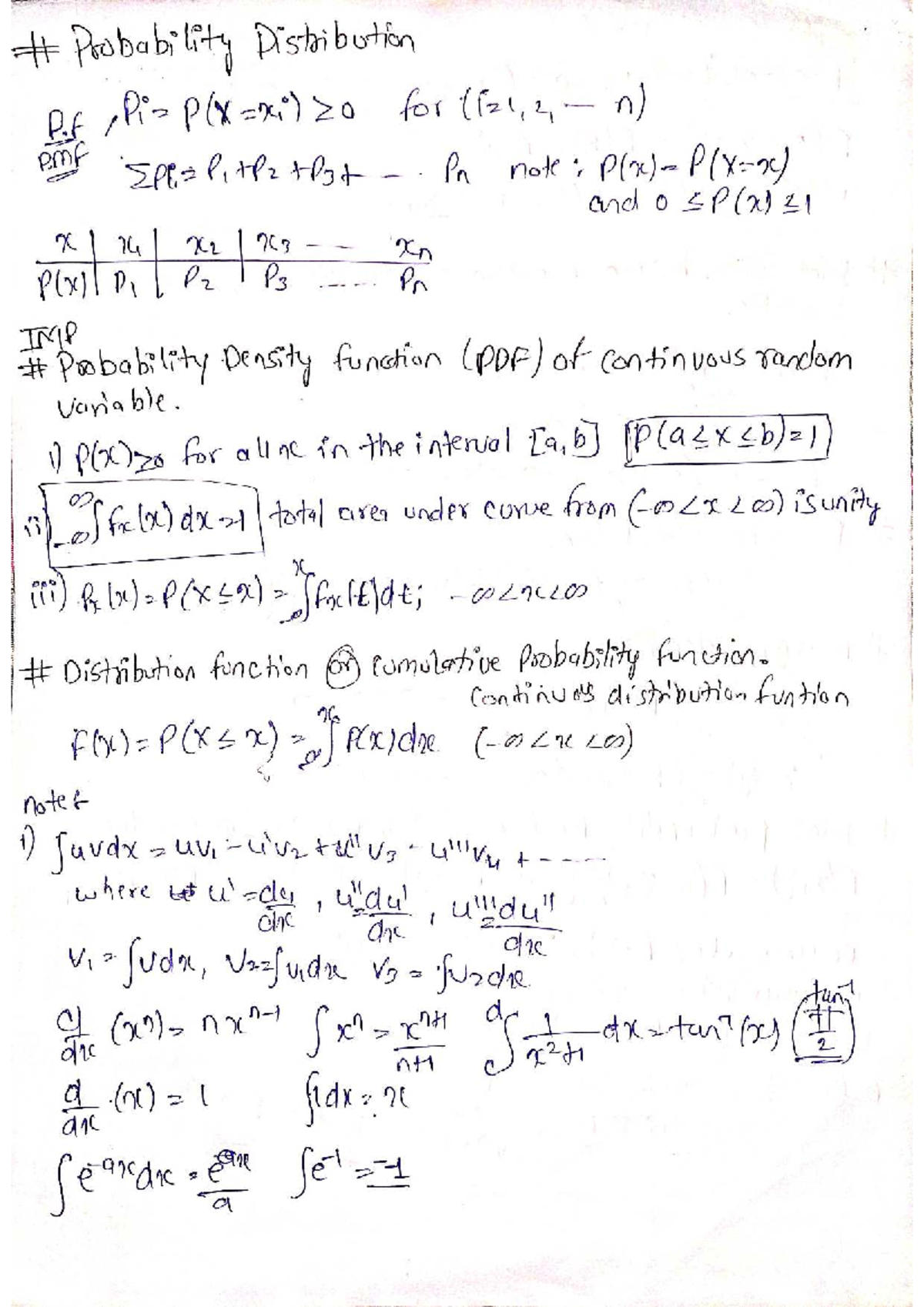 Probability and Statistics Formulas (STAT 101) - Studocu