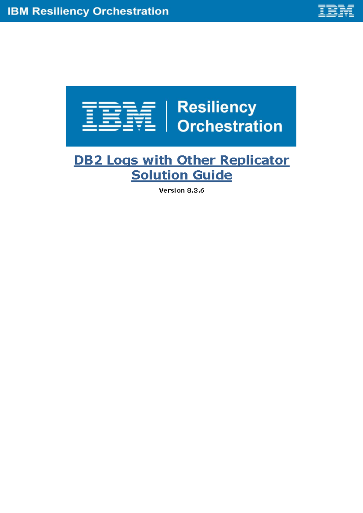 DB2 Logs with Other Replicator Solution Guide v8.3.6 Overview - Studocu