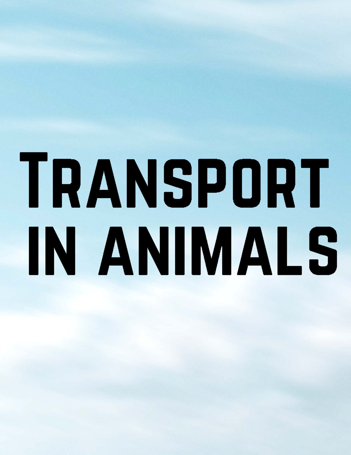 Transport in Animals: Heart Structure & Function Overview - Studocu