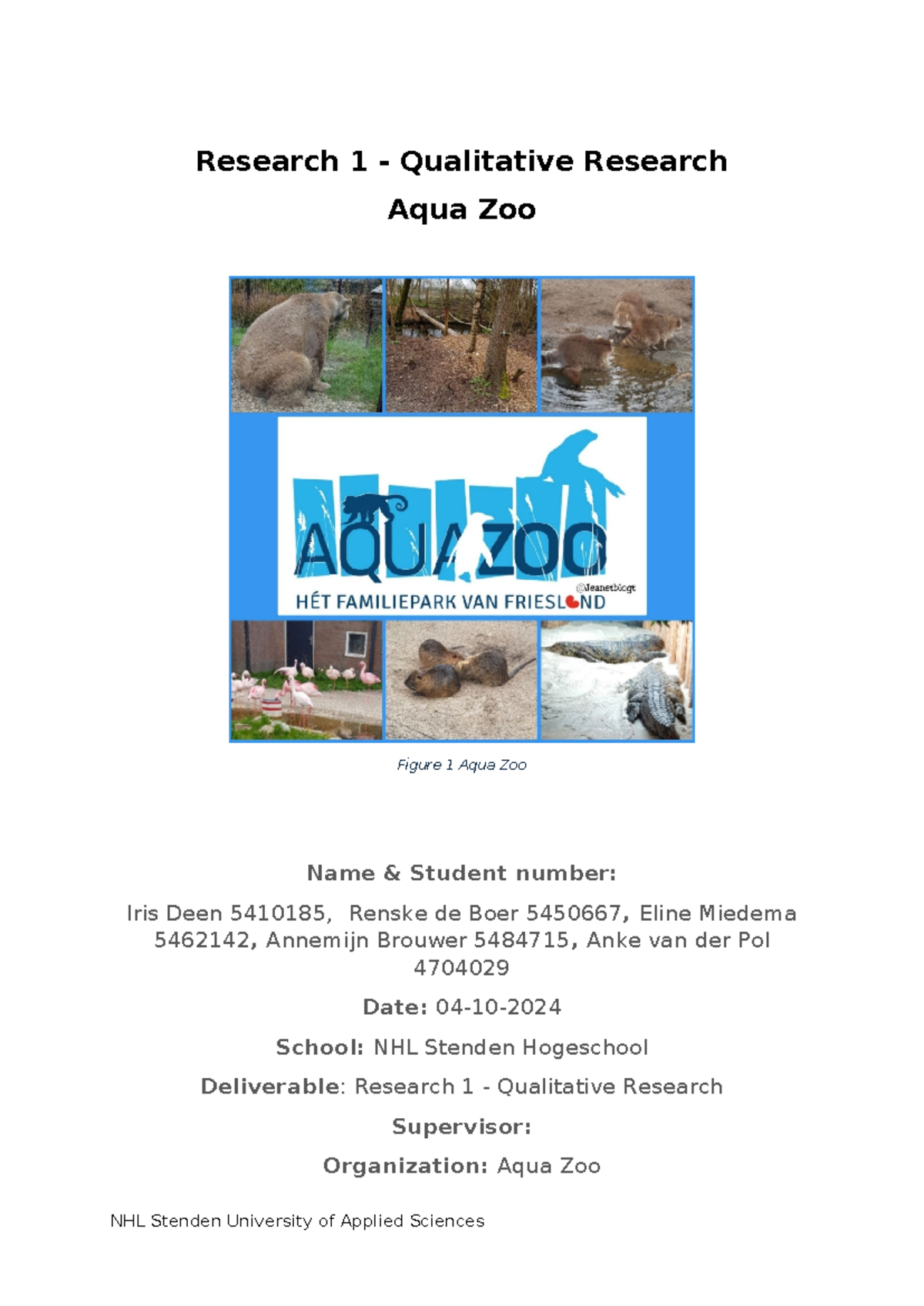 Research 1: Qualitative Study on Family Experiences at Aqua Zoo ...