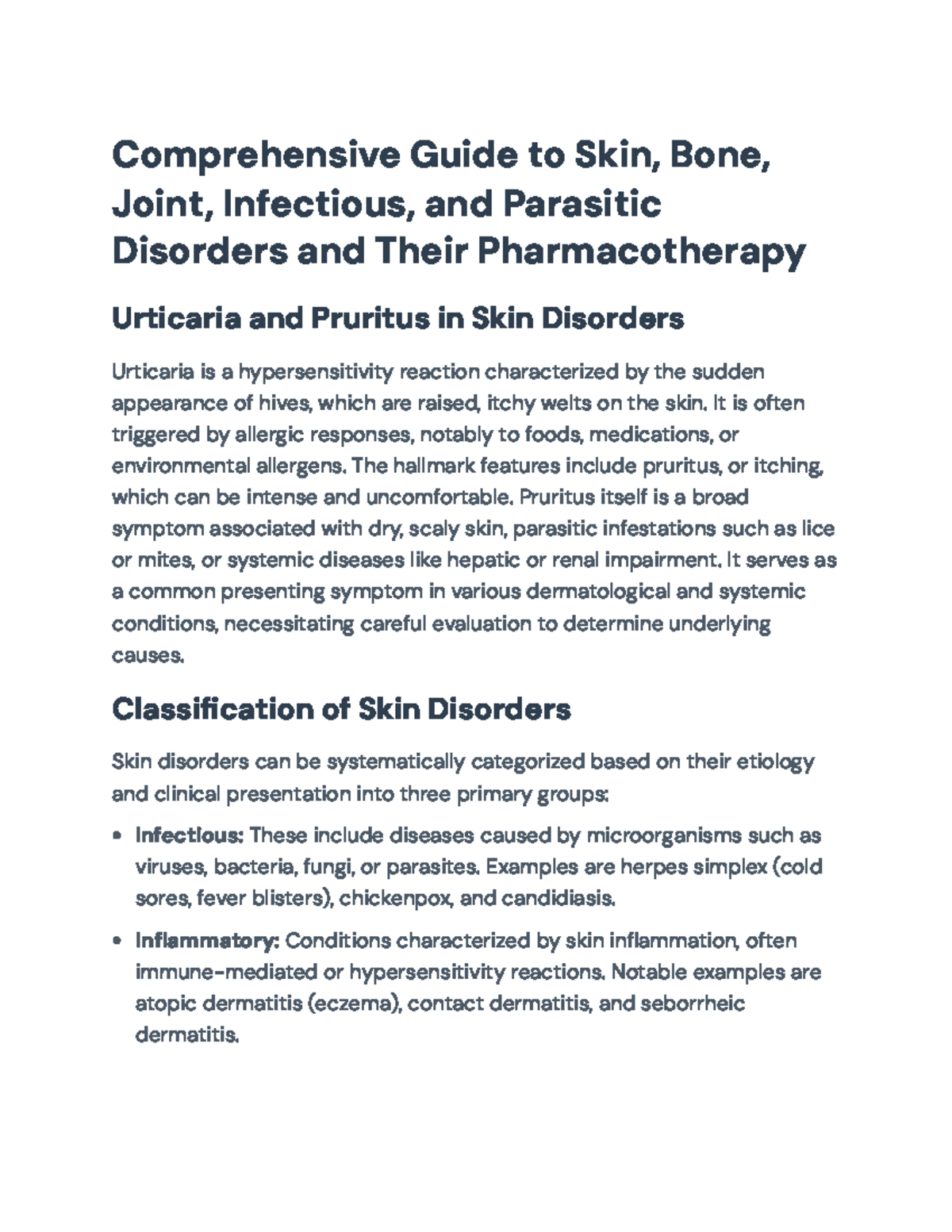 Comprehensive Guide to Skin, Bone, and Joint Disorders & Their ...