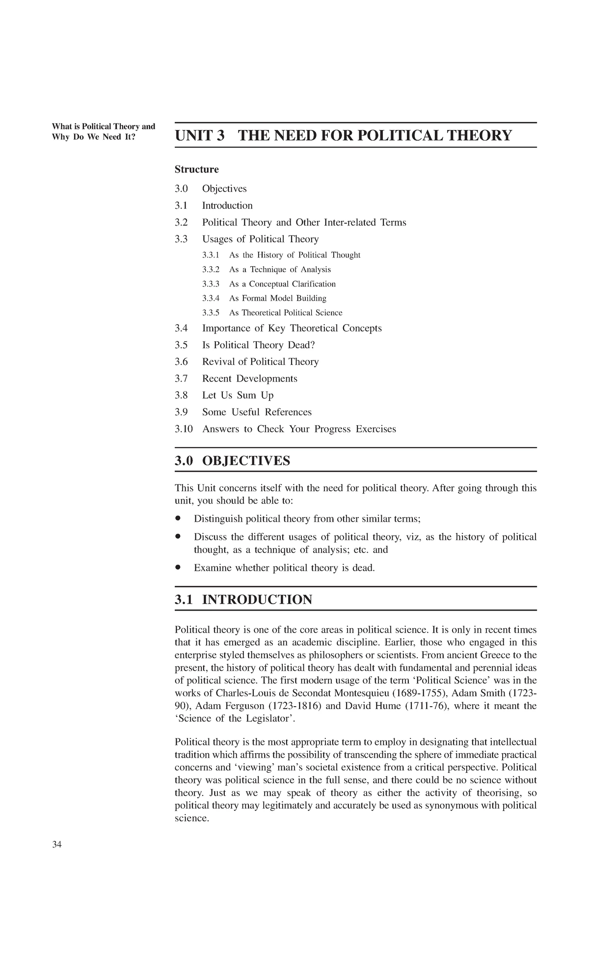 Unit 1 - psir ignou material - Conceptions of Political UNIT 1 ...