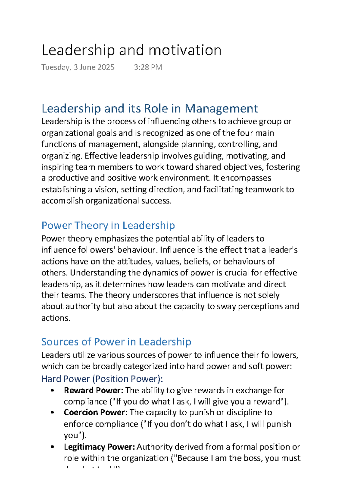Comprehensive Guide to Leadership Theories & Motivation in Management ...