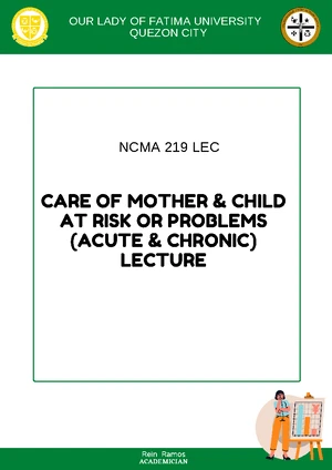 Module 4 Labor and Delivery Complications - NCM 109 – CARE OF MOTHER ...