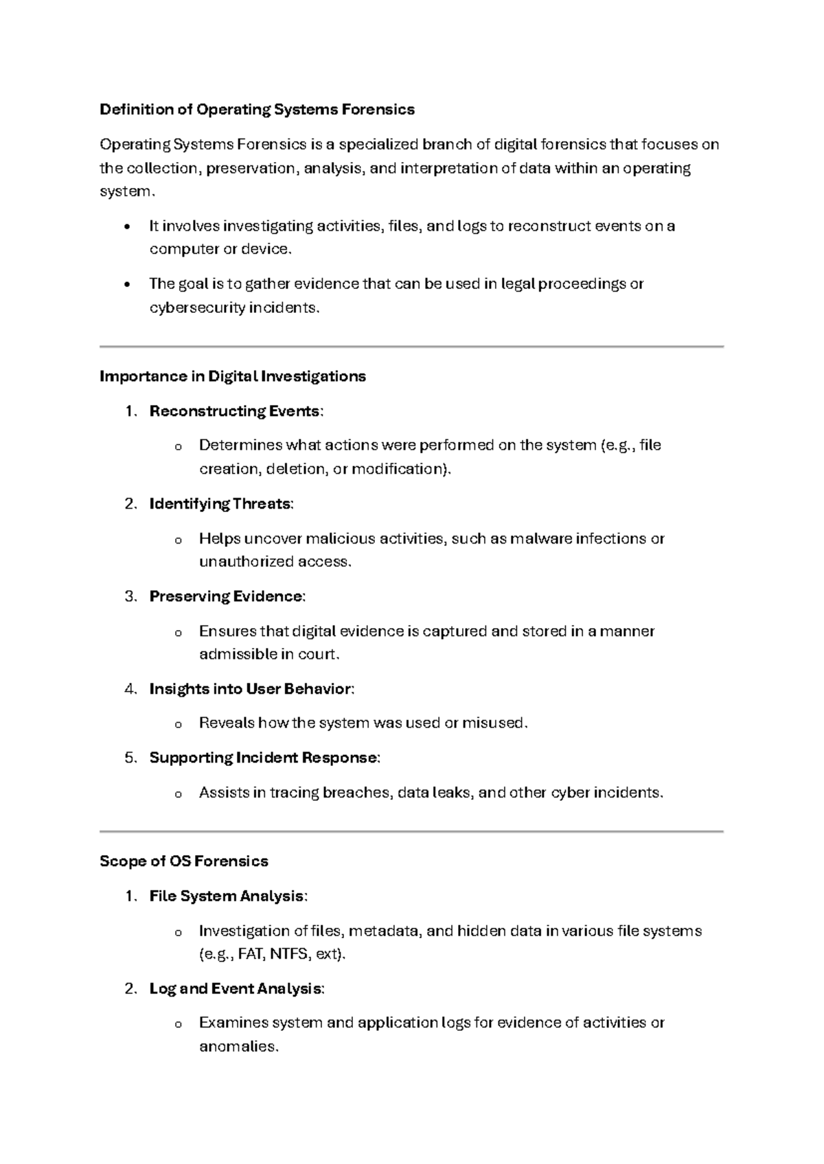 Definition and Importance of Operating Systems Forensics - Definition ...