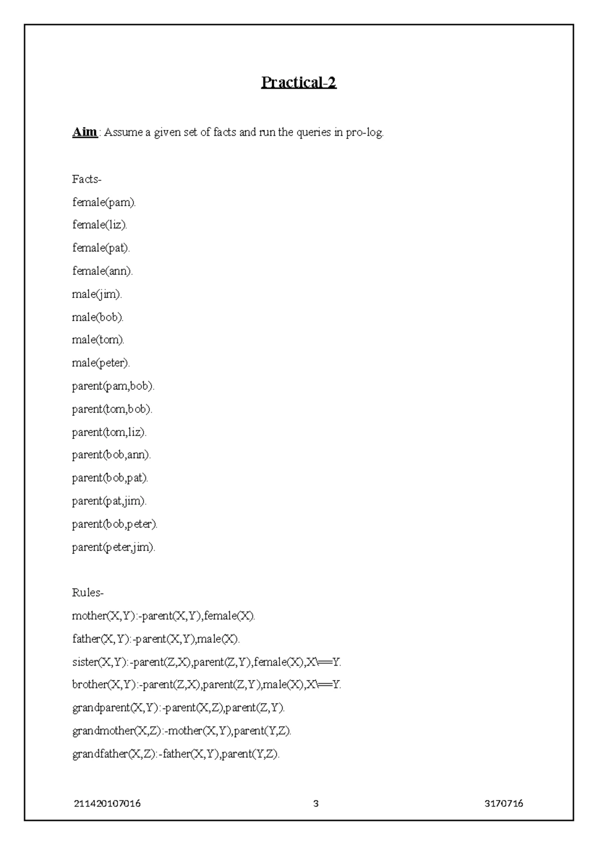 Practical 2 ML - Machine learning - Practical- Aim: Demonstrate various ...
