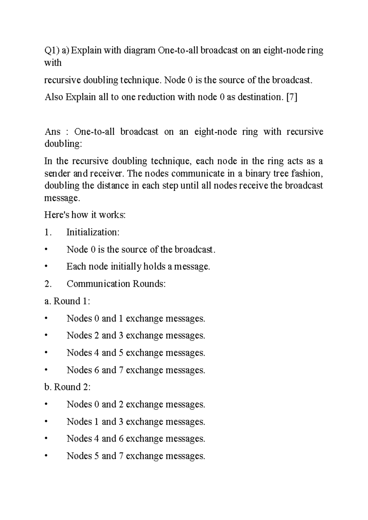 HPC 101: May-June Exam Notes on Broadcast & Matrix Computation - Studocu