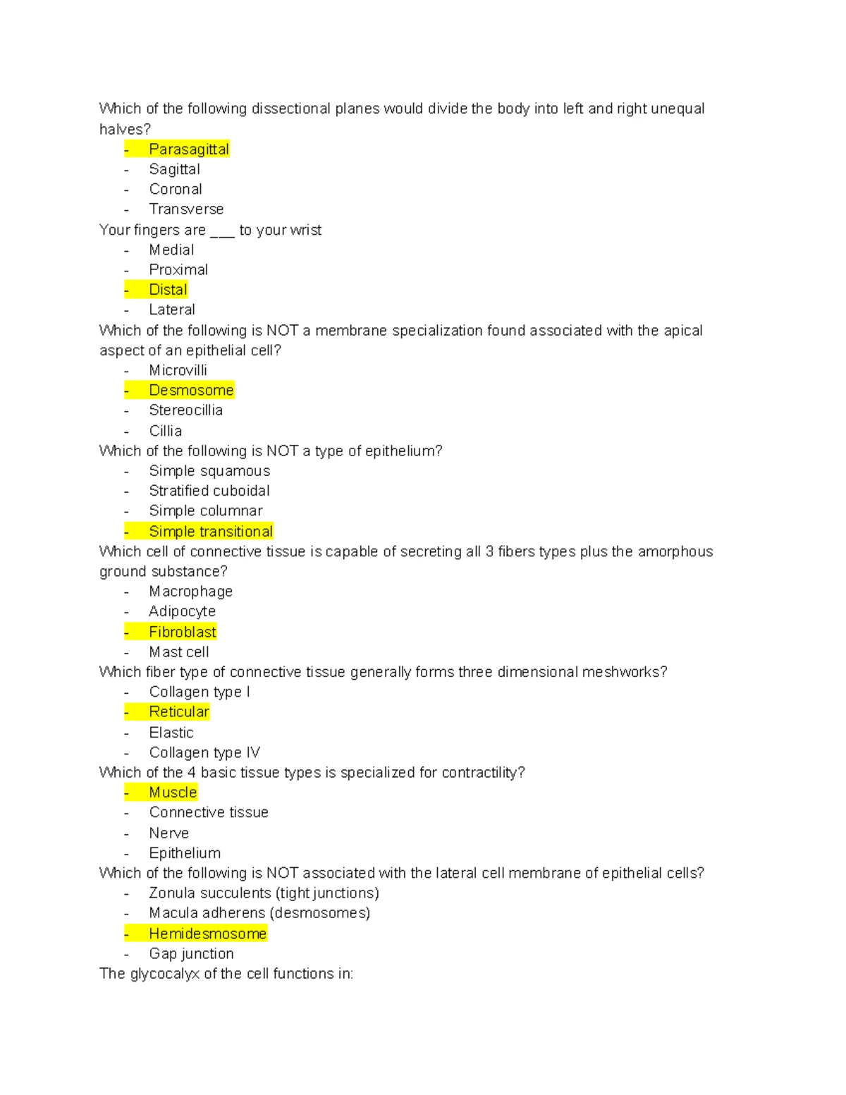 ANA 209 Exam 1 Study Guide - Deprecated API usage: The SVG back-end is ...
