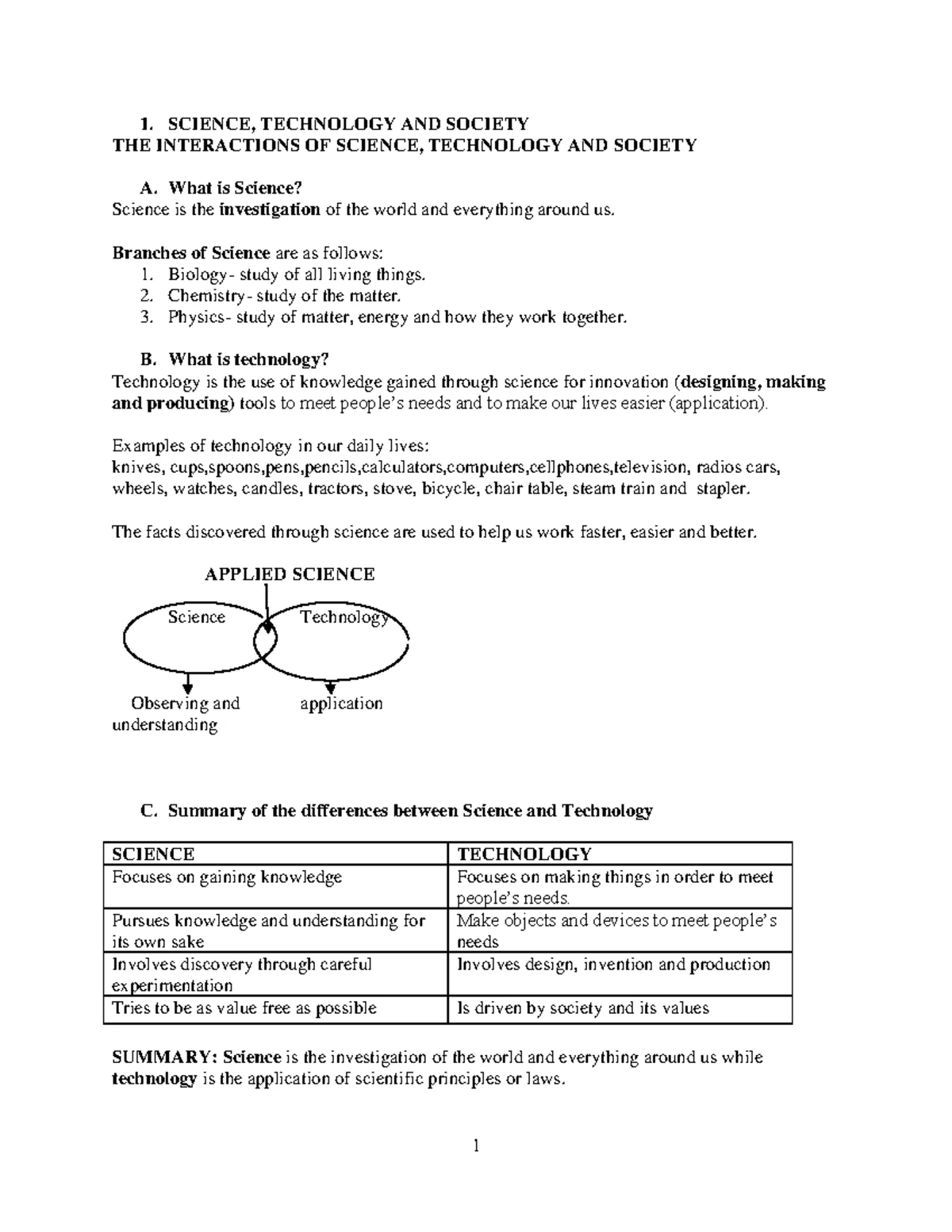 Form 2 Worksheet Booklet 2021: Science, Technology & Society - Studocu