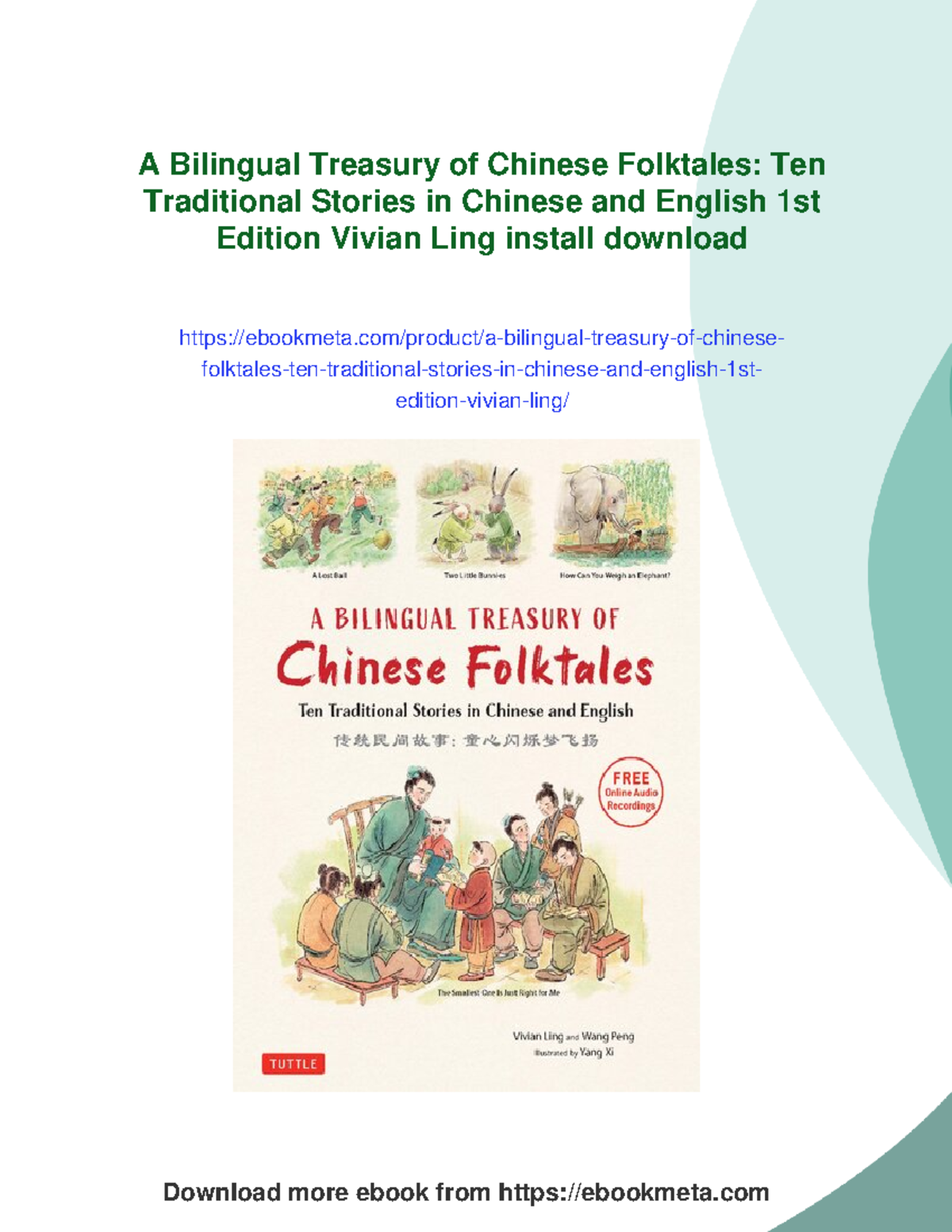 A Bilingual Treasury of Chinese Folktales: 10 Stories in Chinese ...