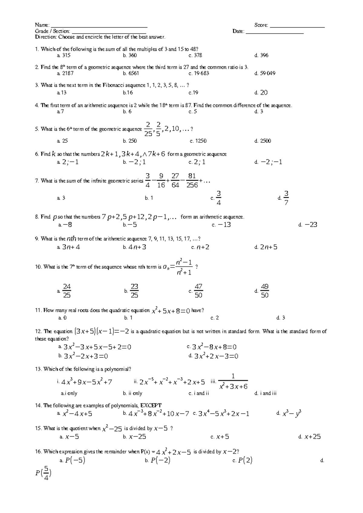 444391489 NAT Reviewer SET B MATH 10 - Name ...
