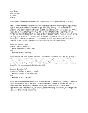 Python Programming - Study Notes & Assignments - Studocu
