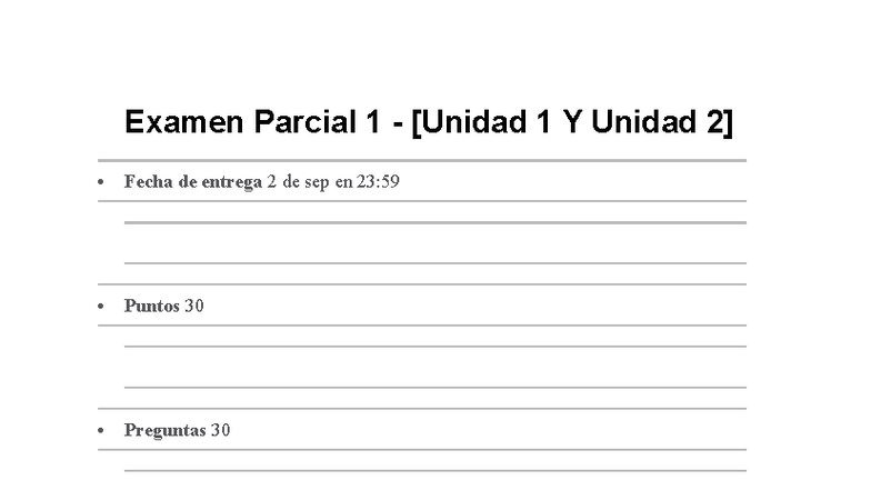 Examen Parcial 1 (U 1 y 2) - Contabilidad y Finanzas - Studocu