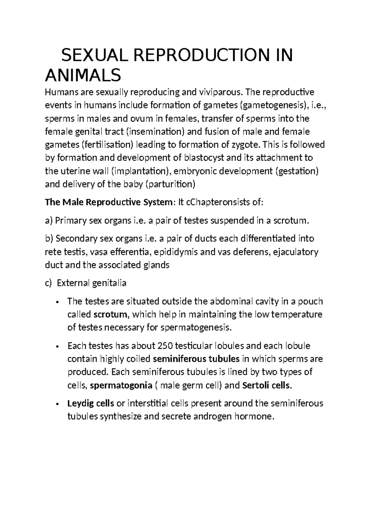 Sexual Reproduction IN Animal 1 - SEXUAL REPRODUCTION IN ANIMALS Humans ...