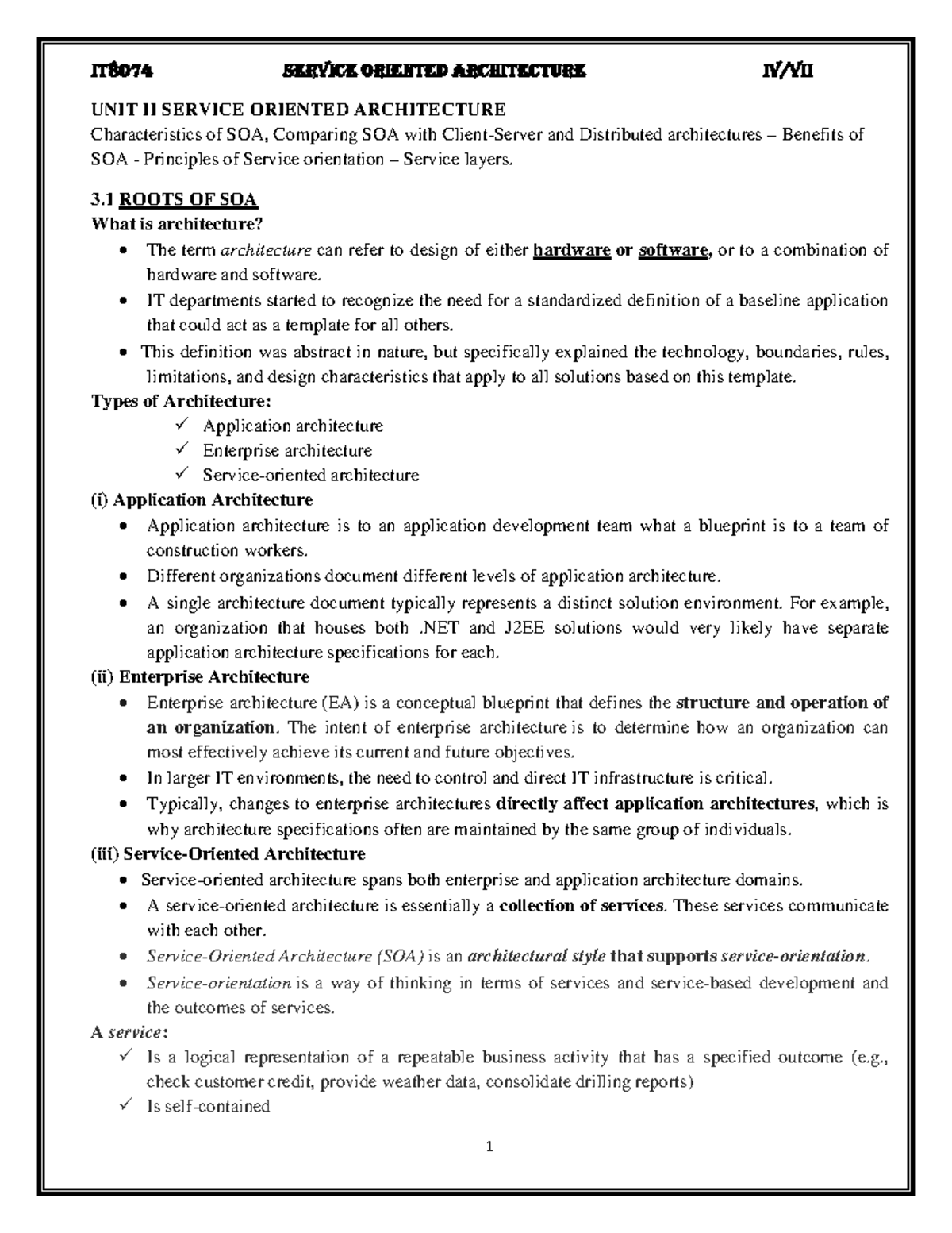 SOA UNIT 2 - Key Concepts and Characteristics of Service-Oriented ...