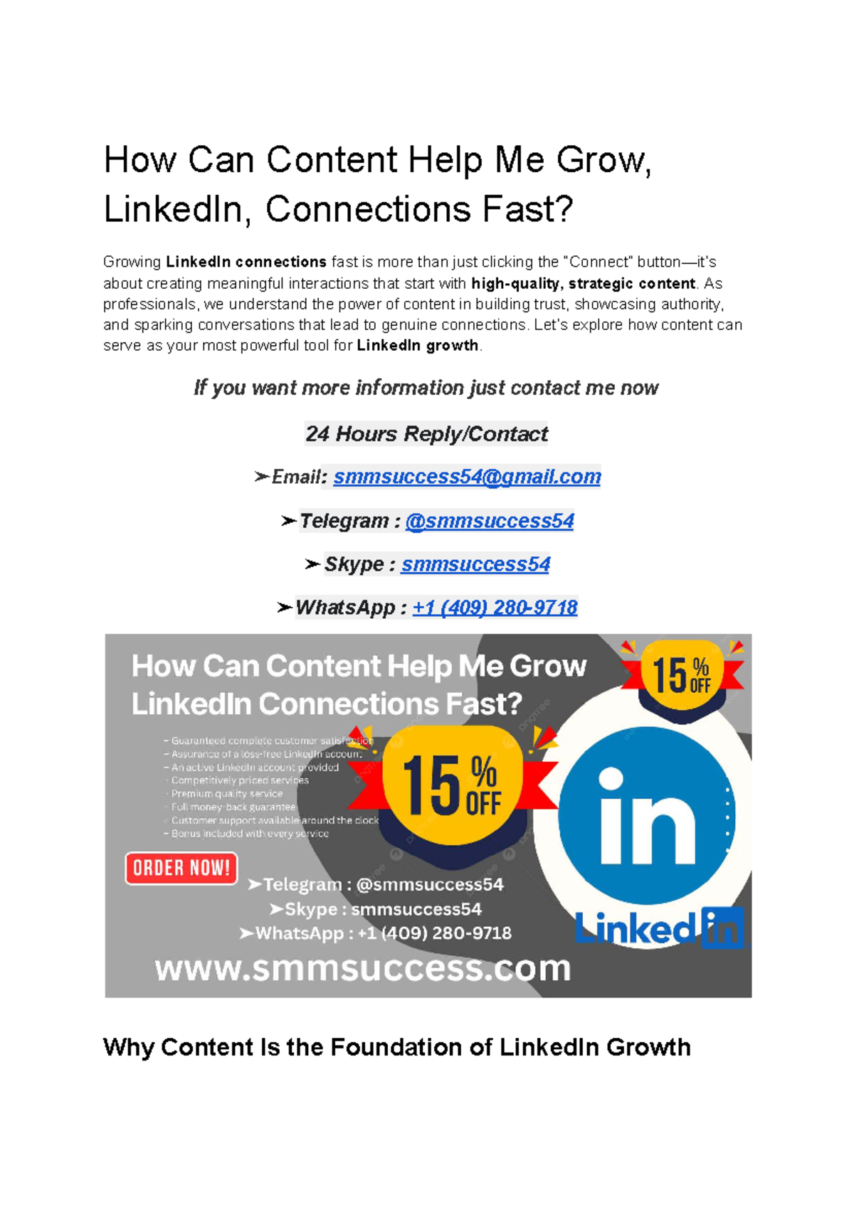 Maximizing LinkedIn Growth: The Power of Strategic Content - Studocu