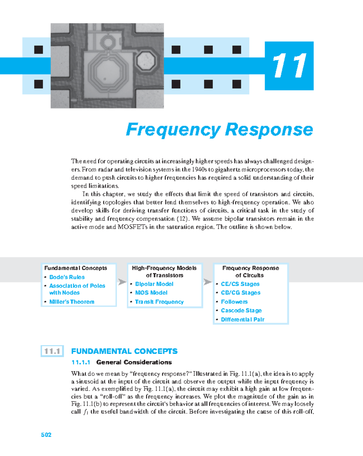 Chapter 11: Frequency Response in Microelectronics (EE 111) - Studocu