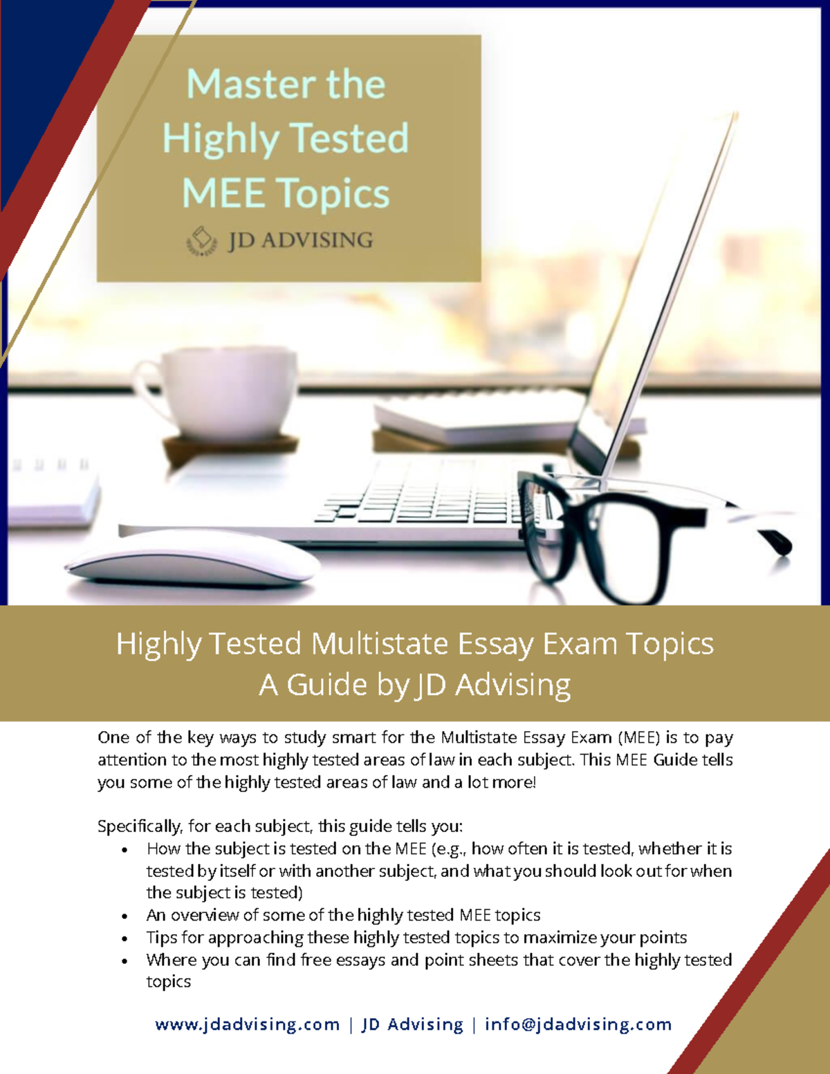 JDA MEE Guide: Highly Tested Topics for Bar Exam Success - Studocu