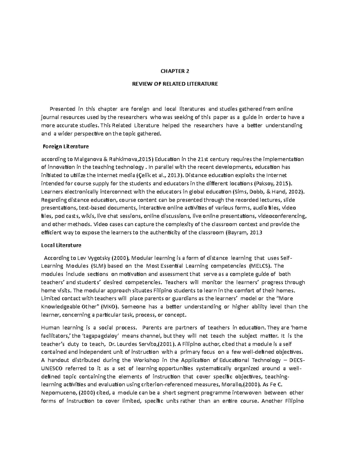 Chapter 2 - for research only - CHAPTER 2 REVIEW OF RELATED LITERATURE ...