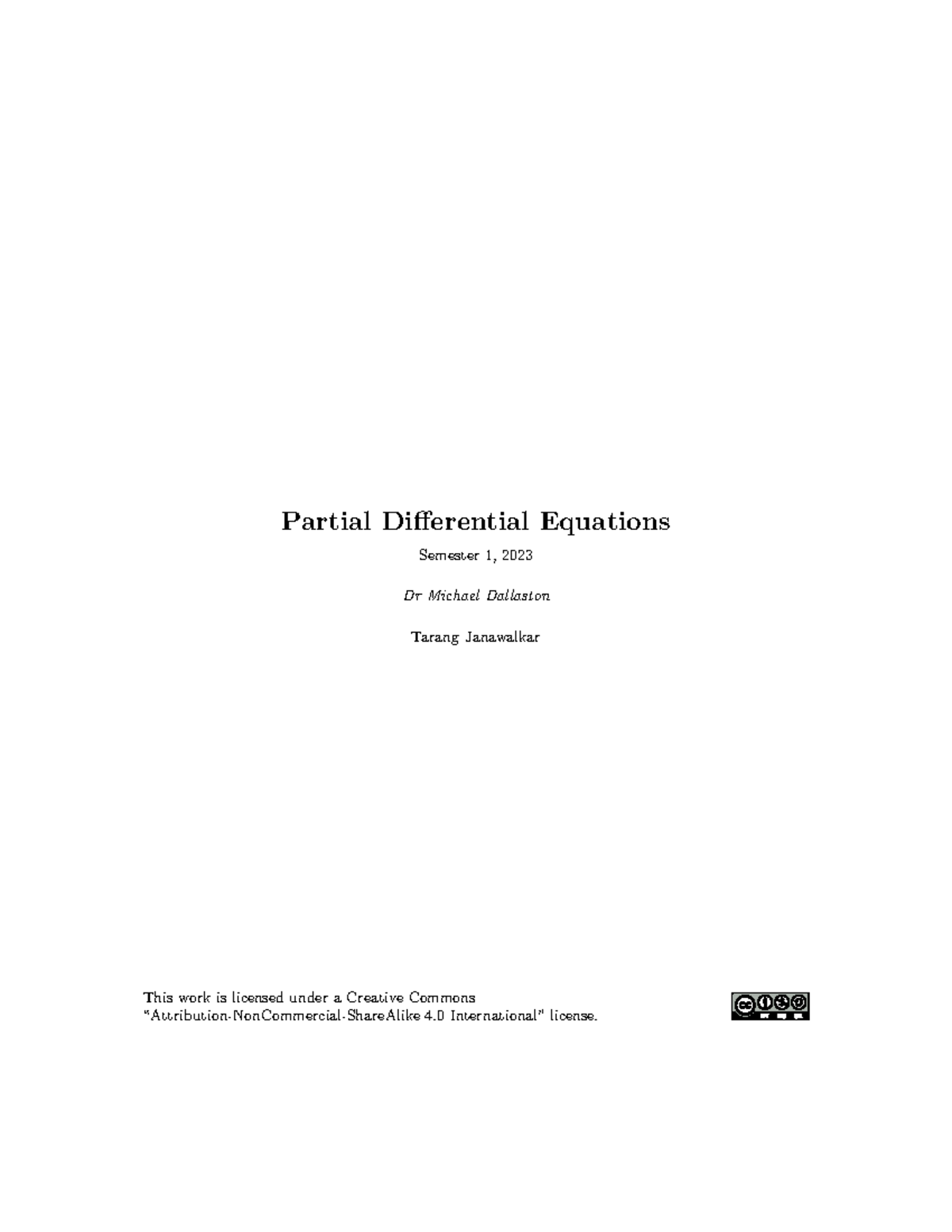 MXB322 Lecture Notes: Understanding Partial Differential Equations ...