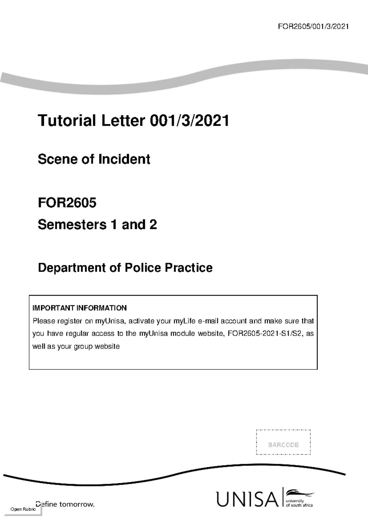 FOR2605 Final Exam - Summary of Forensic Methods & Techniques - Studocu