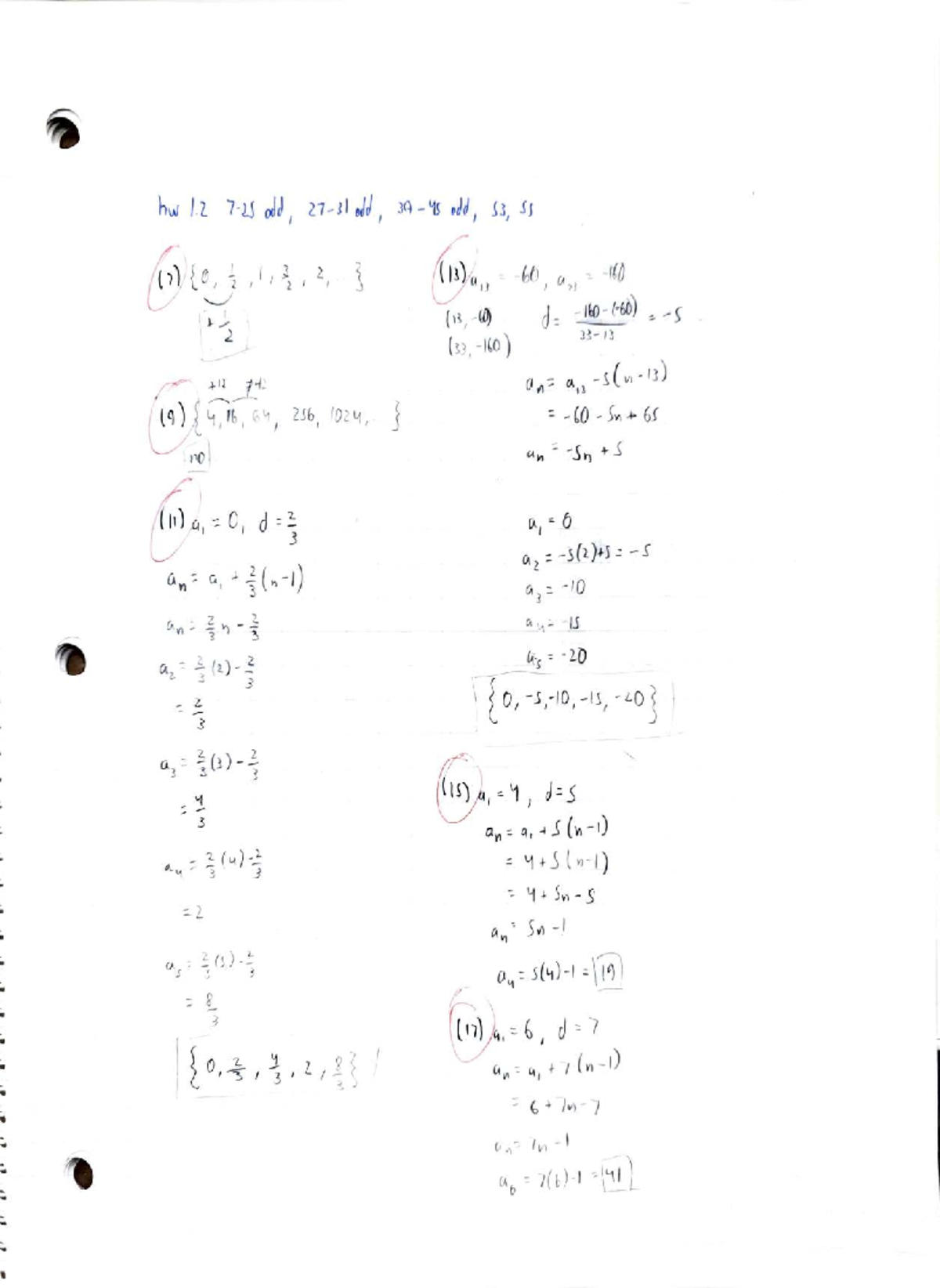 Math Homework HW 7 - Solutions and Explanations - Studocu