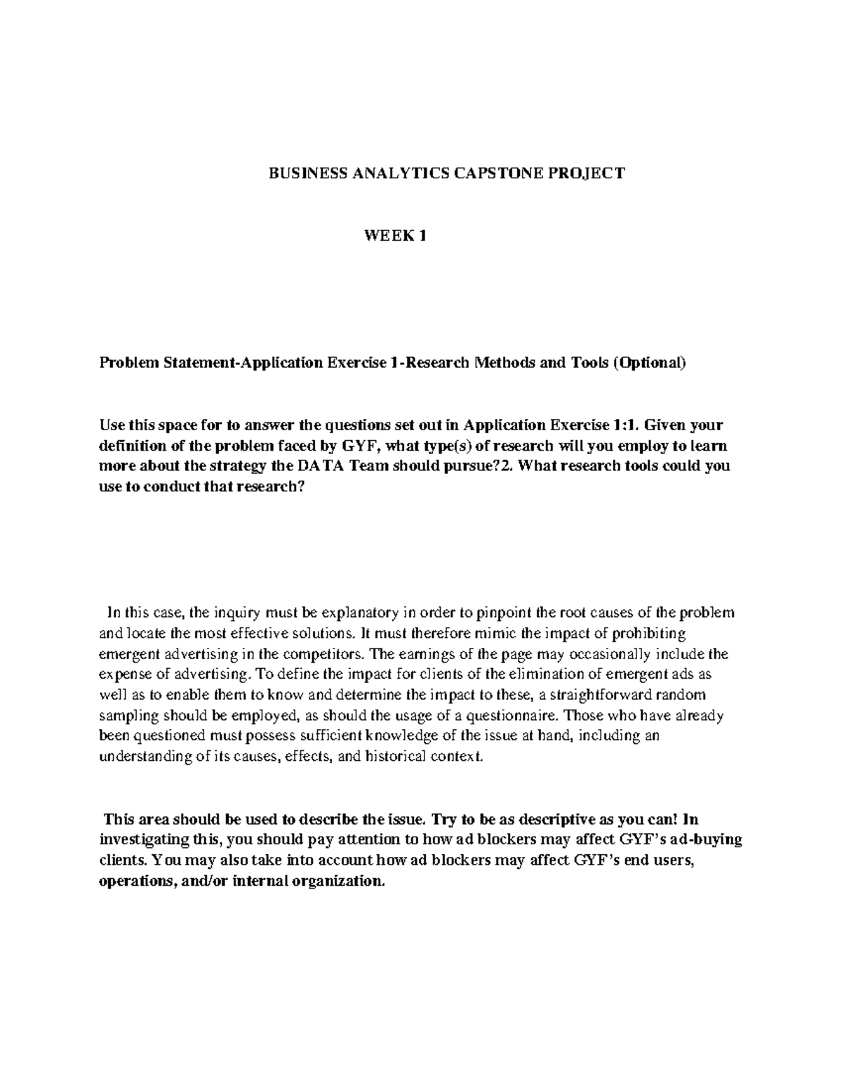 Business Analytics Capstone WK 4 Final Project Analysis and Strategy ...