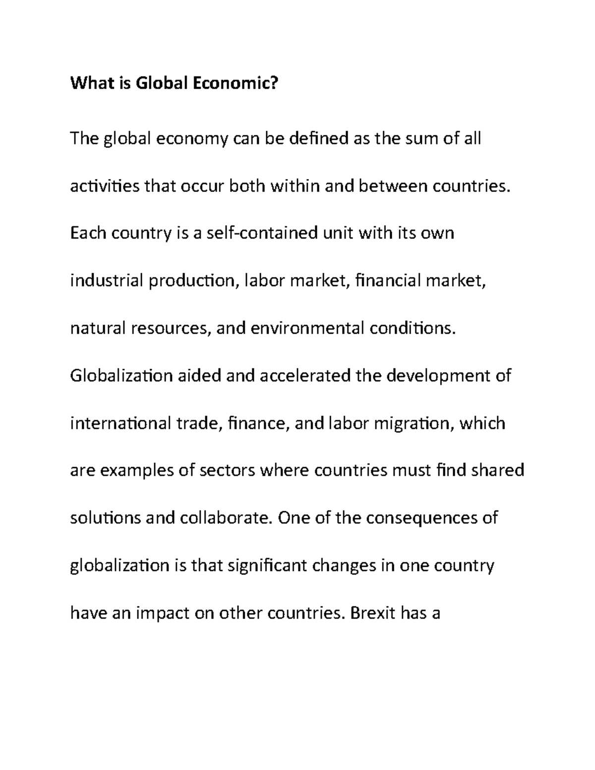 Global Economic and GDP - What is Global Economic? The global economy ...