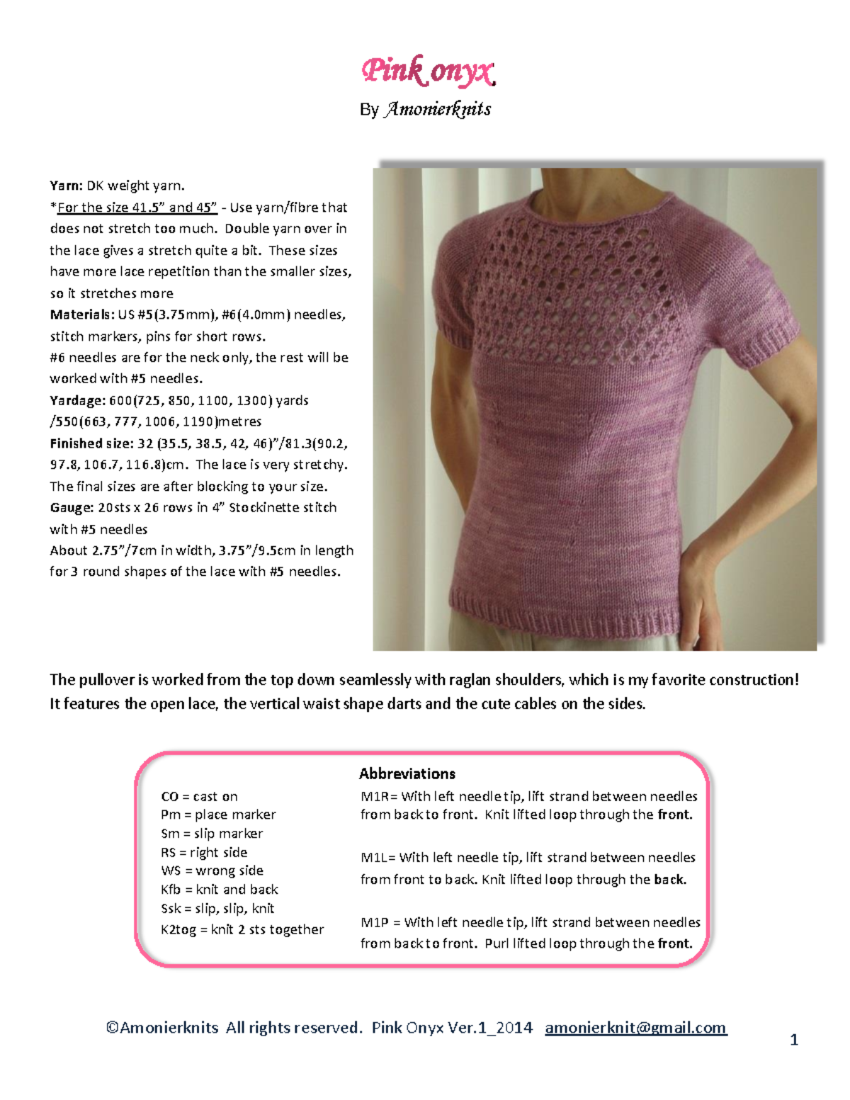 Knitting Guide: DK Weight Yarn Techniques and Patterns (Course Code ...