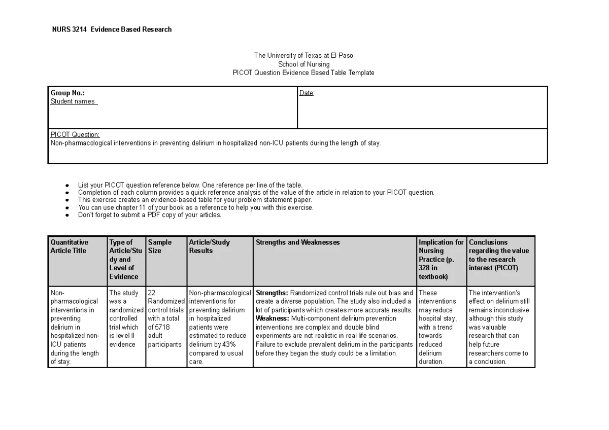 N3214 Research Chapter 1: Key Concepts and EBP Insights - Studocu