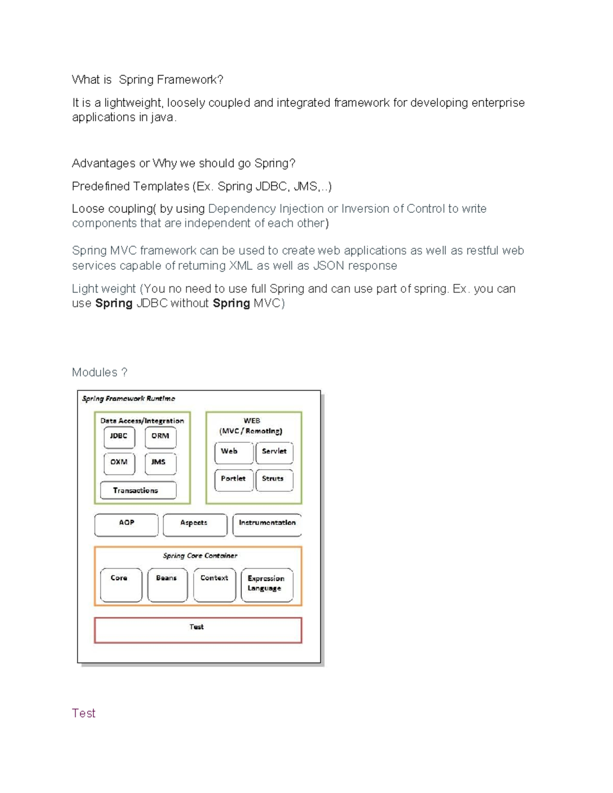 What is Spring Framework-2 - What is Spring Framework? It is a ...
