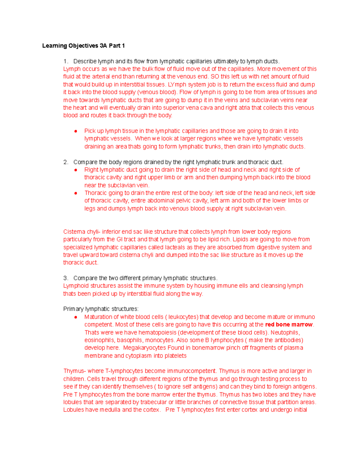 Learning Objectives module 3A Part 1 - Learning Objectives 3A Part 1 ...