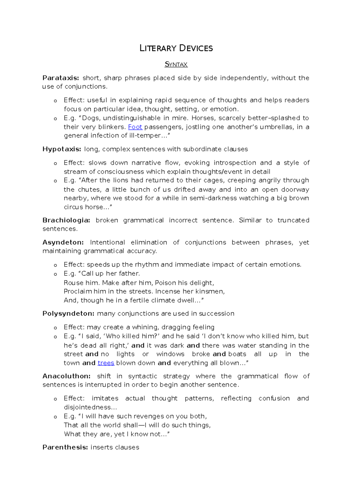 Literary Devices Summary Sheet 2012-2013 - LITERARY DEVICES S YNTAX ...