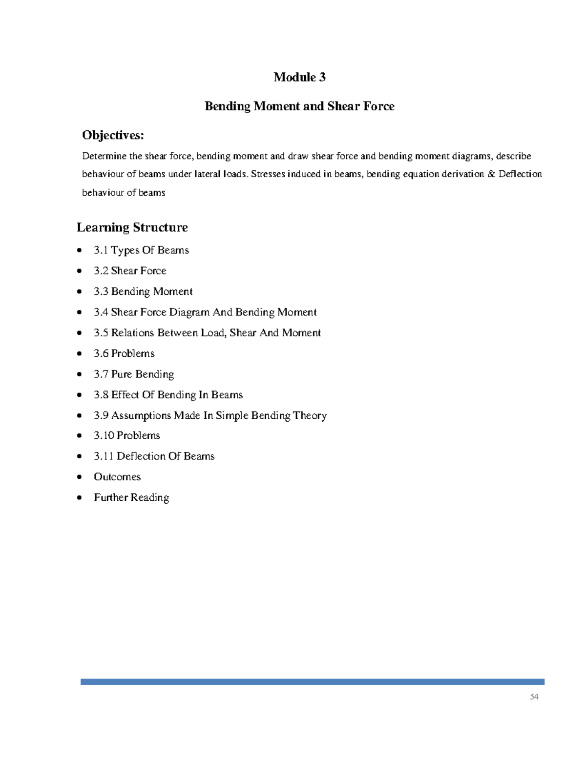 Mechanics of Materials (Stress & Strain) - Bending Moment & Shear Force ...