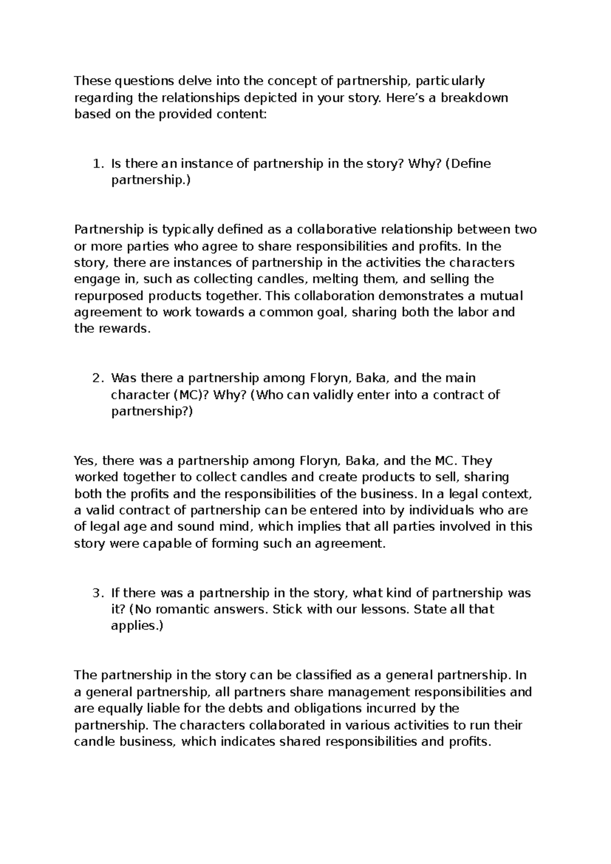 Document - Sample quiz - These questions delve into the concept of ...