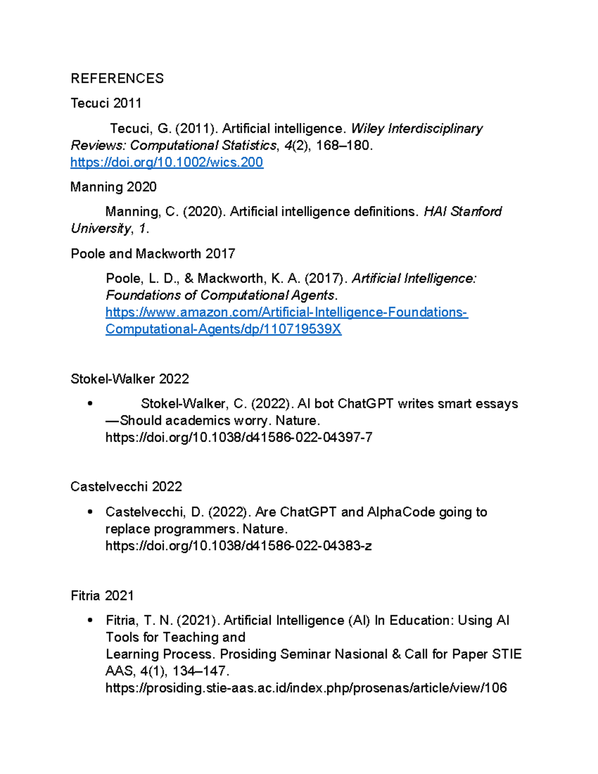 Comprehensive References on AI in Education and Academic Performance ...
