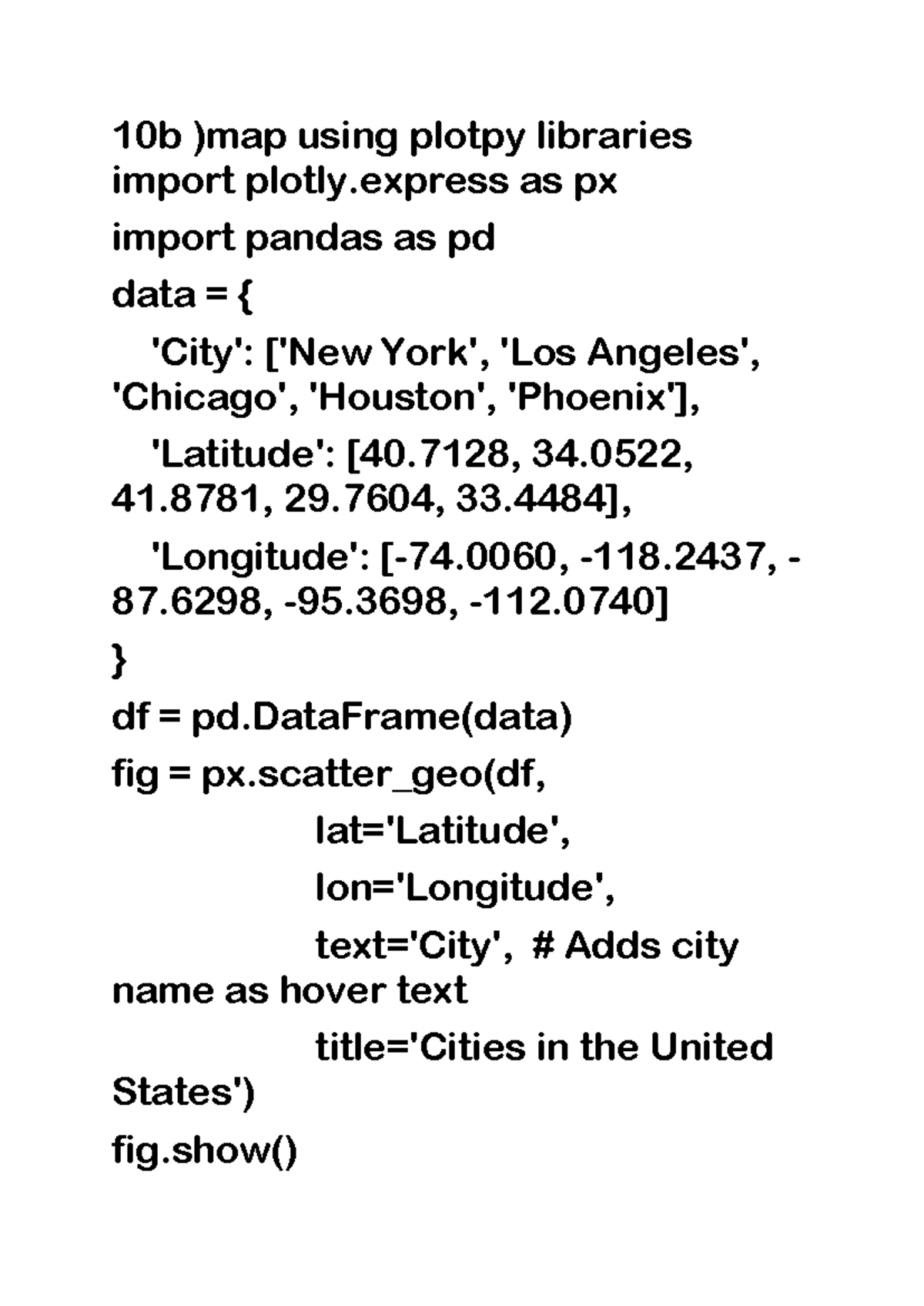 8-10 python lab programs - 10b )map using plotpy libraries import ...
