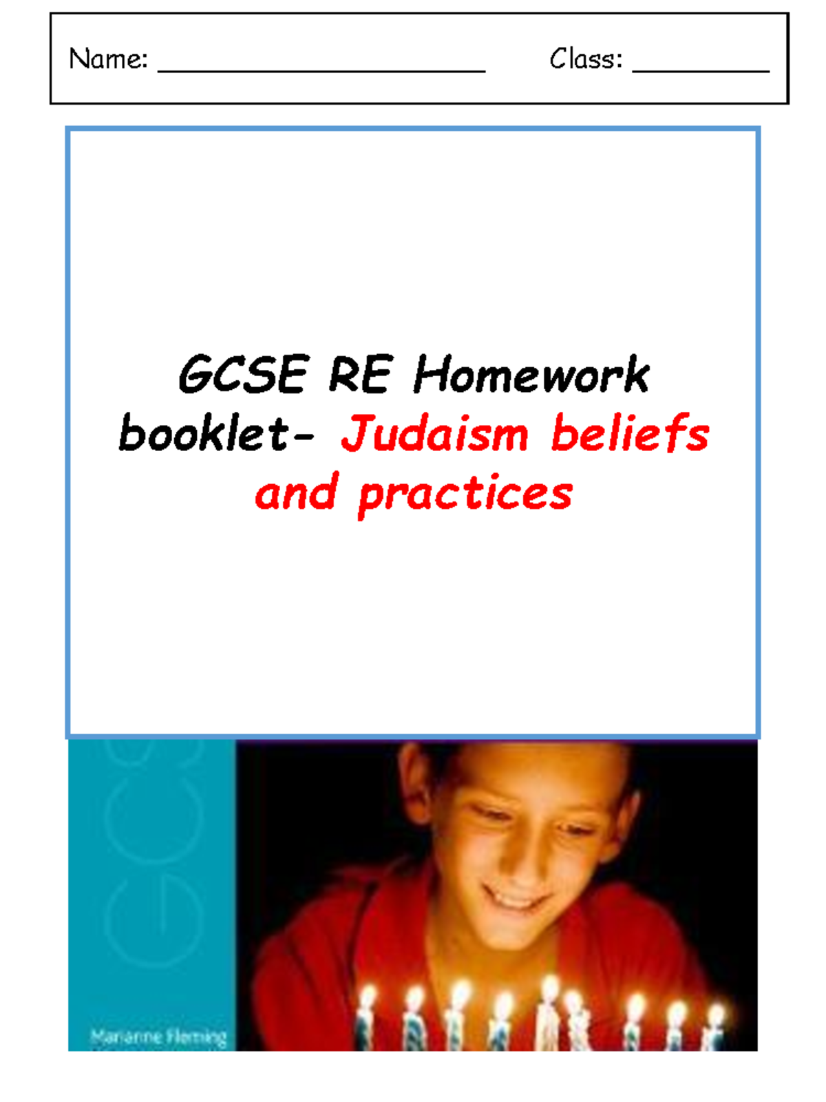 GCSE RE Homework: Judaism Beliefs & Practices Overview - Studocu