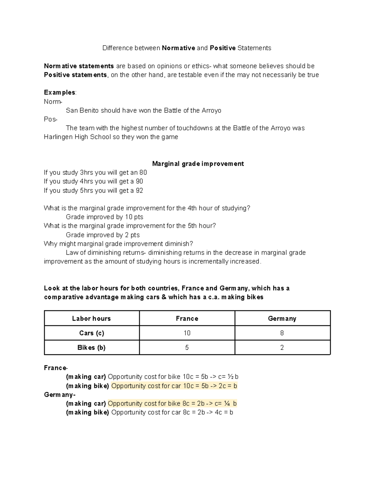 ECO 101: Progress Assignment Review on Normative vs. Positive ...